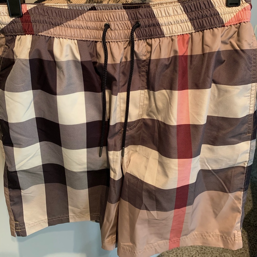 Men’s Burberry swim trunks